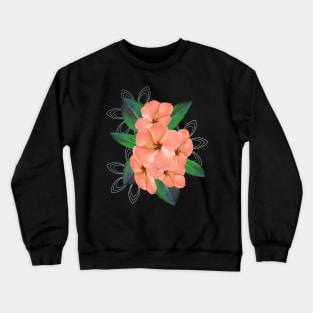 Flowers - Hibiskus - Flora - Botanic - tropical Flower Crewneck Sweatshirt